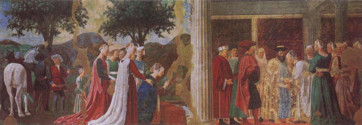 Piero della Francesca Adoration of the Holy Wood and the Meeting of Solomon and the Queen of Sheba